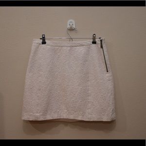 Vince Camuto Pastel Pink Laced Zip Skirt Sz 10